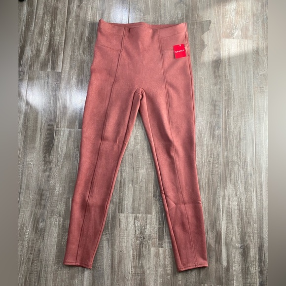 Spanx Faux Suede Leggings - rose (dark pink) - Picture 2 of 8